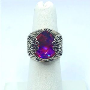 Volcanic Quartz Sterling Silver Ring Size 5